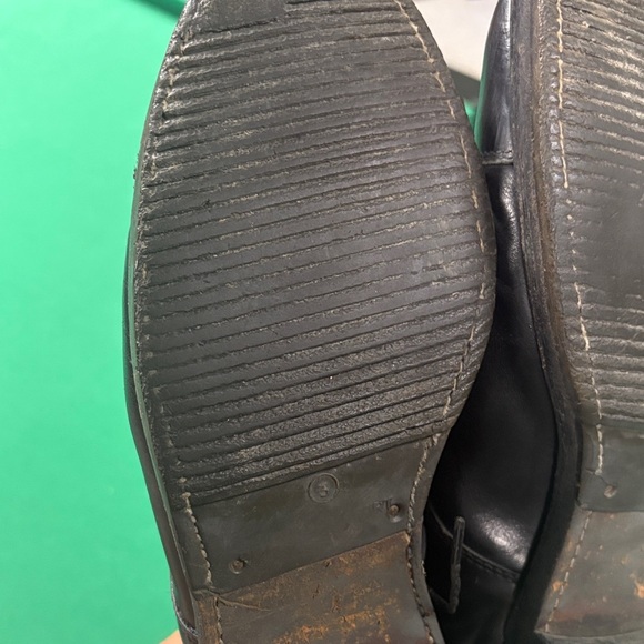 Classic Black Leather Men's Shoes vintage , handmade - Picture 8 of 11